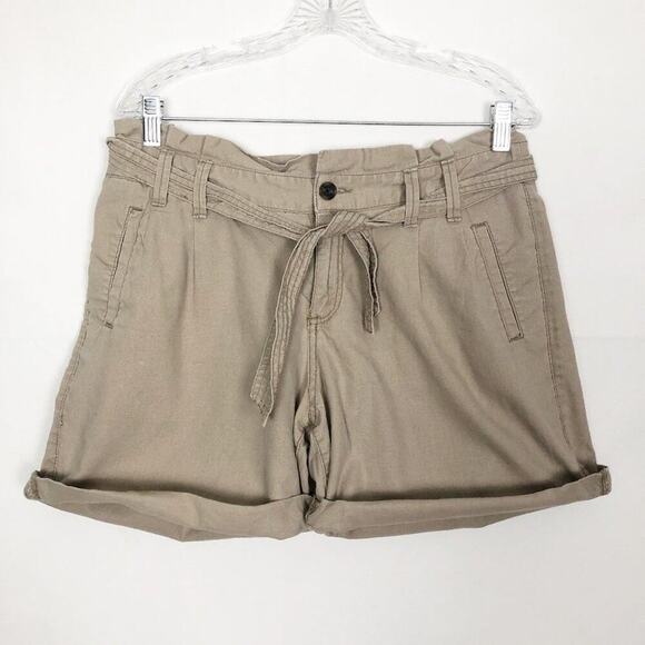 Sonoma Pants - Sonoma Linen Cotton Blend Paper Bag Shorts Size 10